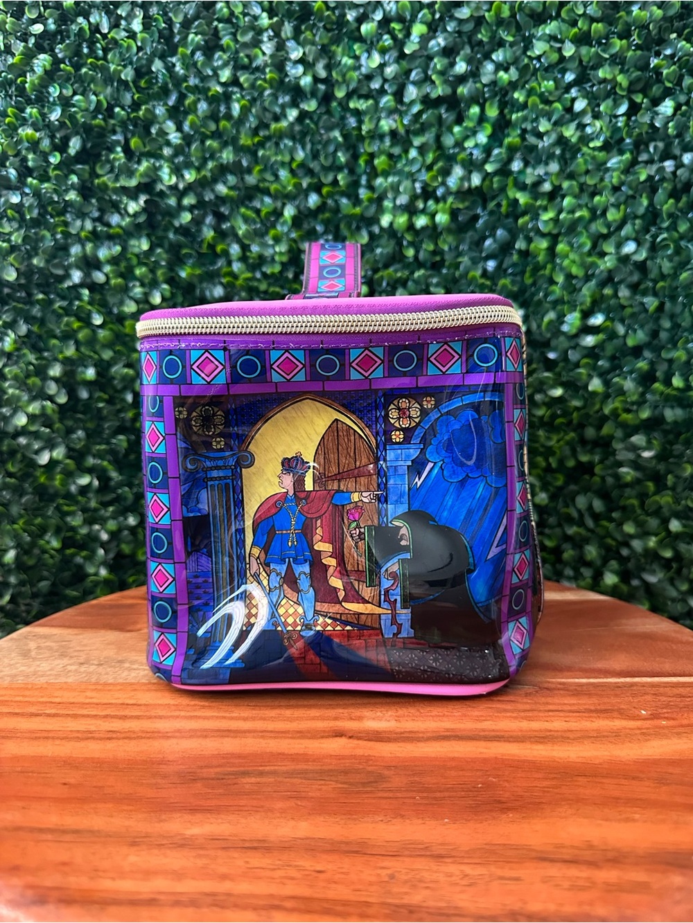 Disney Beauty and the Beast Stained Glass Cosmetic Case - Picture 2 of 8